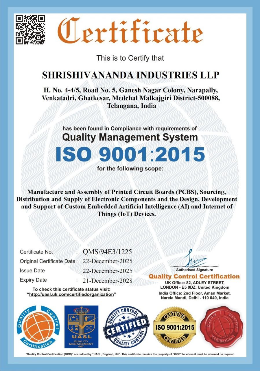 ISO 9001:2015 certificate